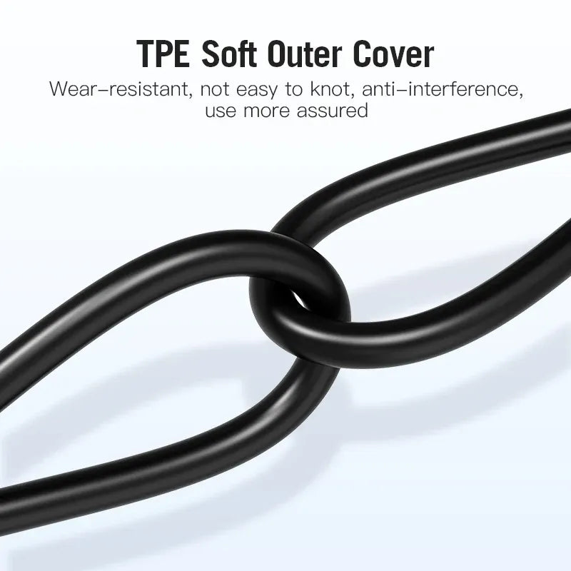 Vention 3.5 مم ذكر إلى . إلى مم ذكركابل  الصوت كابل من النوع المعدني - أسود