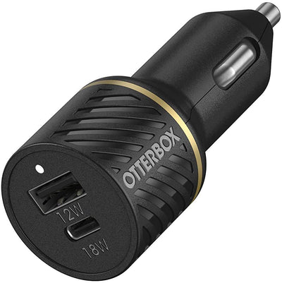 Otterbox Car Charger 30W - Usb-C 18W + Usb-A 12W Usb-Pd - Black