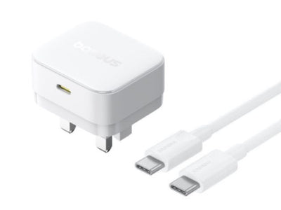 Baseus Palm Fast Charger with Cable - USB-C / 30W / Moon White