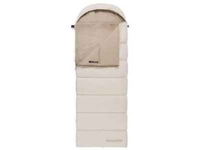 Naturehike RiXuan Envelope Hooded (USB-Heating) Cotton Sleeping Bag - Brown BE400 Right Zipper