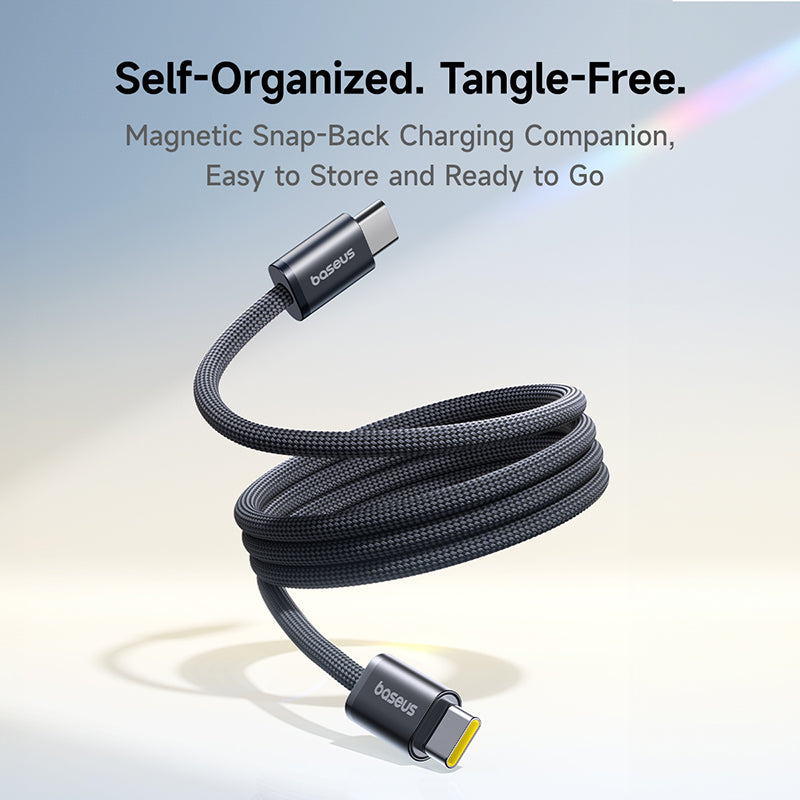 Baseus Dynamic 4 Pro Magnetic Fast Charging Cable - USB-C / 100W / 1 Meter / Black