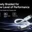 Baseus New Braided Fast Charging Cable - USB-C / 100W / 2 Meter / White