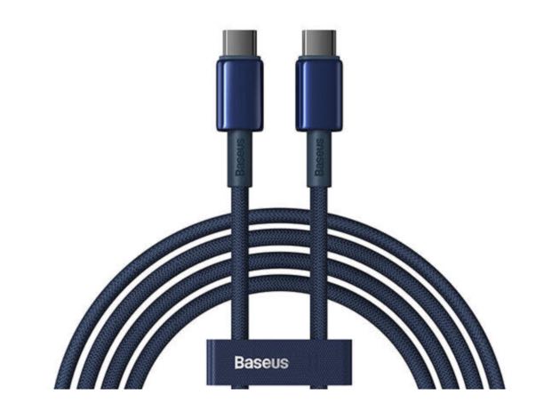 Baseus Tungsten Gold Fast Charging Cable - USB-C / 100W / 2 Meter / Blue
