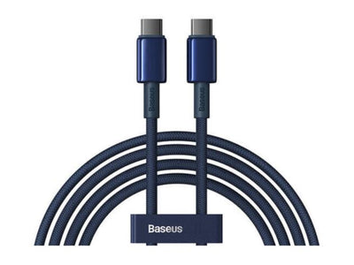 Baseus Tungsten Gold Fast Charging Cable - USB-C / 100W / 2 Meter / Blue