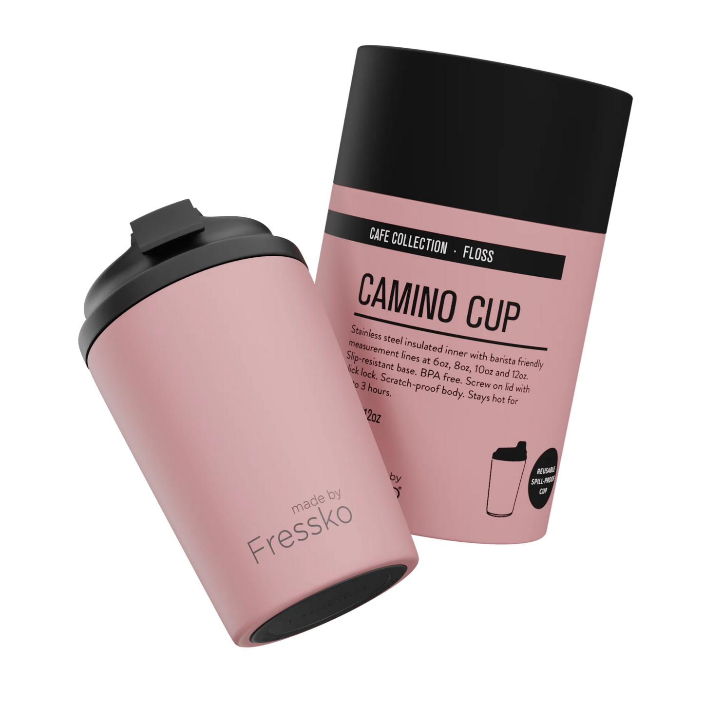 Fressko Camino 340ml / 12oz Cup - Stainless Steel - Floss