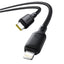 Baseus Silky Series Fast Charging Cable - USB-C / Lightning / 20W / 2 Meter / Cluster Black