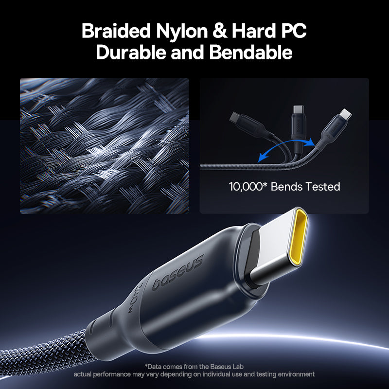 Baseus PicoGo Ⅱ Ultra Fast Charging Cable - USB-C / 240W / 1 Meter / Black