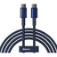 Baseus Tungsten Gold Fast Charging Cable - USB-C / 100W / 1 Meter / Blue
