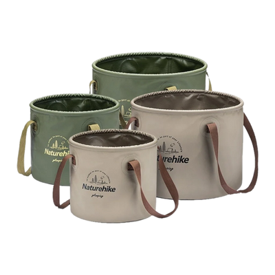 Naturehike Foldable Round Bucket - Light Brown (10L)