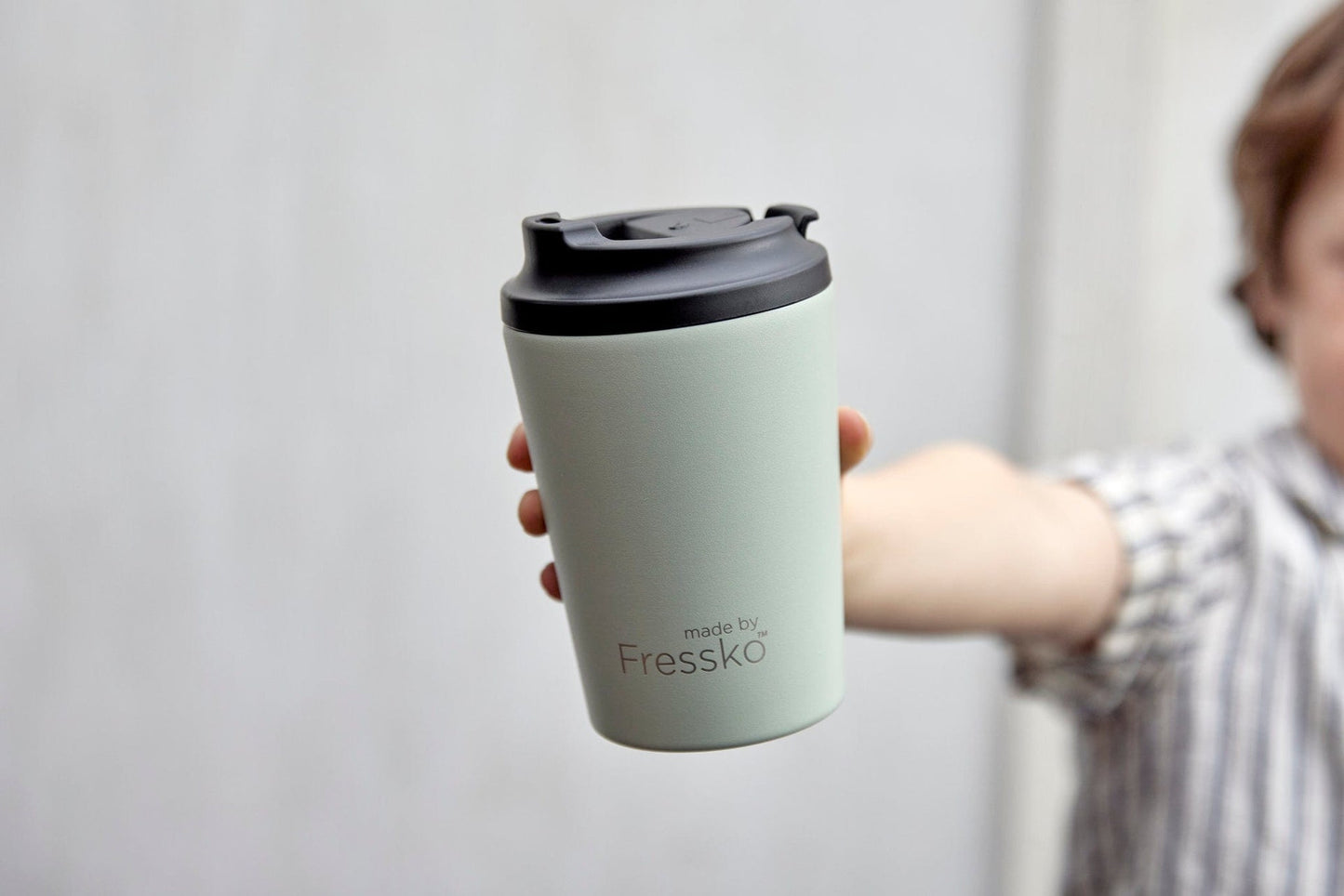 Fressko Camino 340ml / 12oz Cup - Stainless Steel - Sage