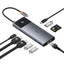 Baseus Metal Gleam II 10-in-1 USB HUB Dual Display - Cosmic Black