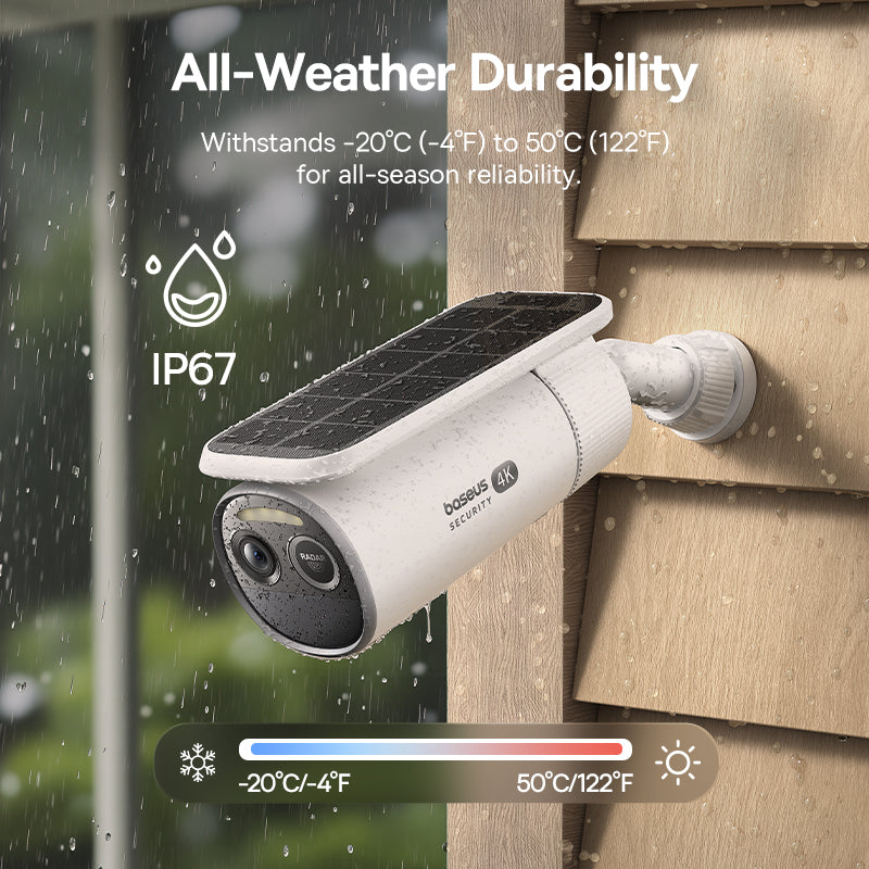 Baseus Security S2 Outdoor Camera 4K - Moon White