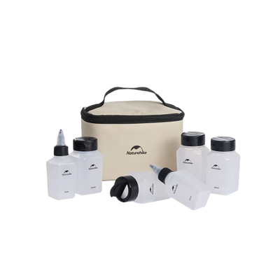 Naturehike Seasoning Bottle Six-Piece Set - Light Khaki