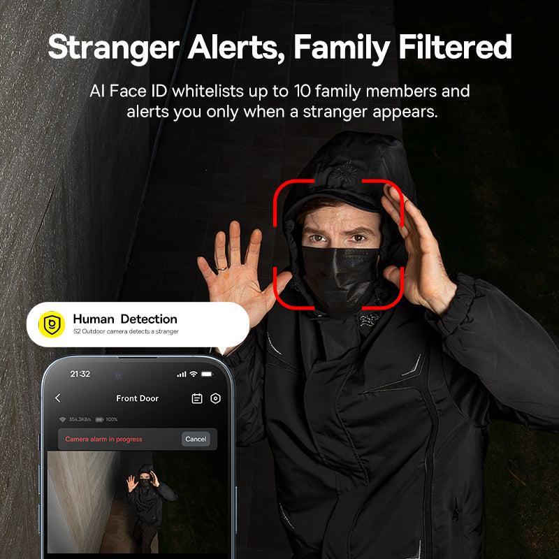 Baseus Security S2 Outdoor Camera 4K - Moon White