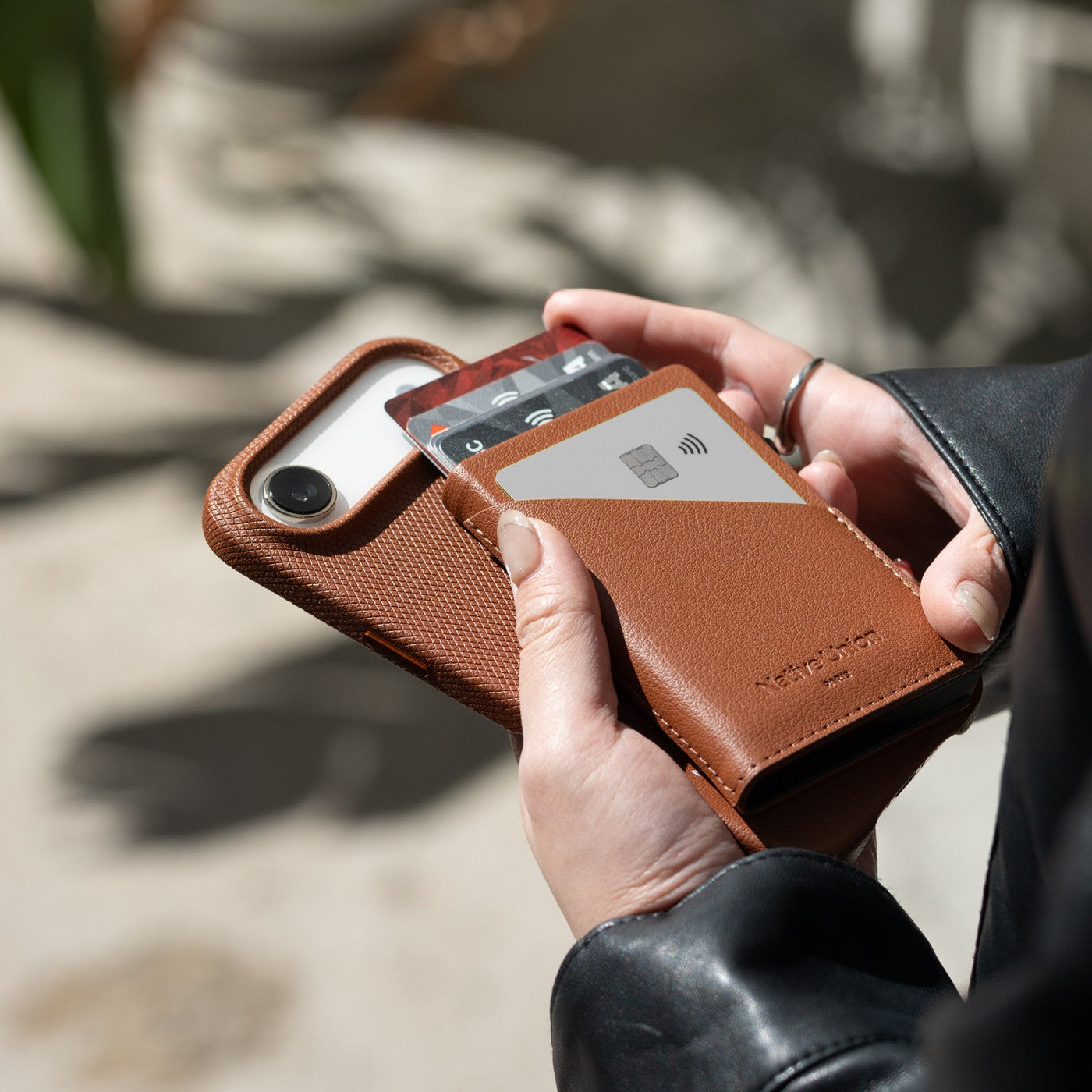 Native Union Slide Wallet - Tan