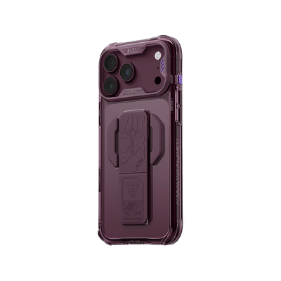 SkinArma Helio CE MagSafe Case With Grip Stand for iPhone 18 Pro - Burgundy