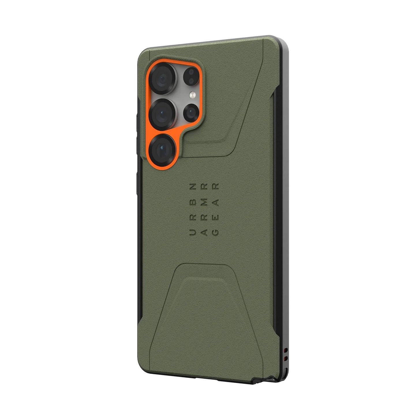 UAG Samsung Galaxy S25 Ultra Civilian MagSafe Case - Olive Drab/Orange
