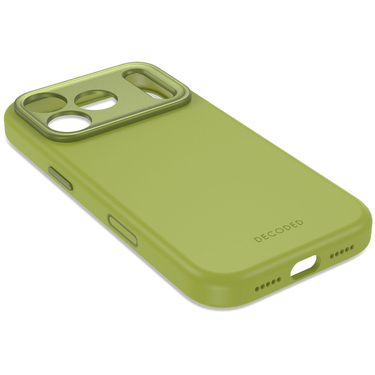 Decoded AntiMicrobial Silicone Backcover Case For Apple iPhone 18Pro Max / Apple iPhone 17 Pro Max  - Moss Green