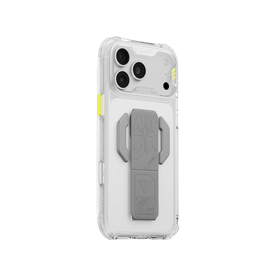 SkinArma Helio CE MagSafe Case With Grip Stand for iPhone 18 Pro - Clear