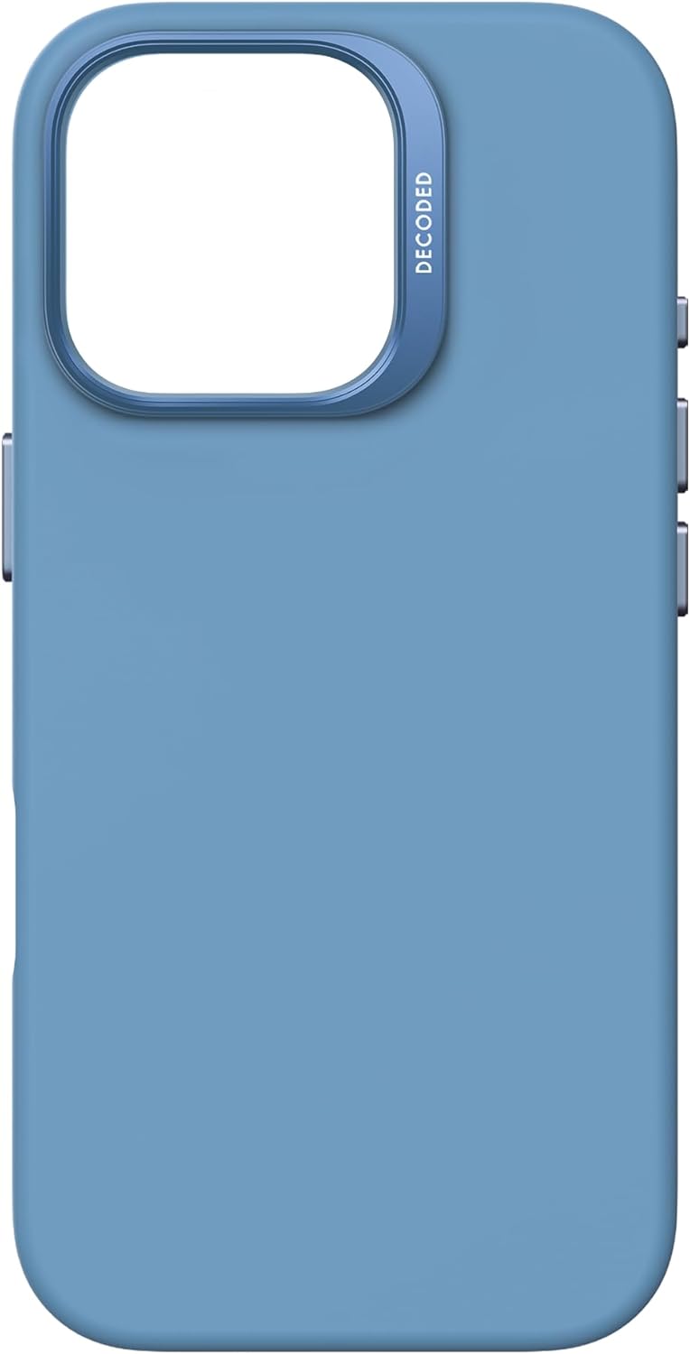 Decoded iPhone 16 Pro AntiMicrobial Silicone Case - Light Blue