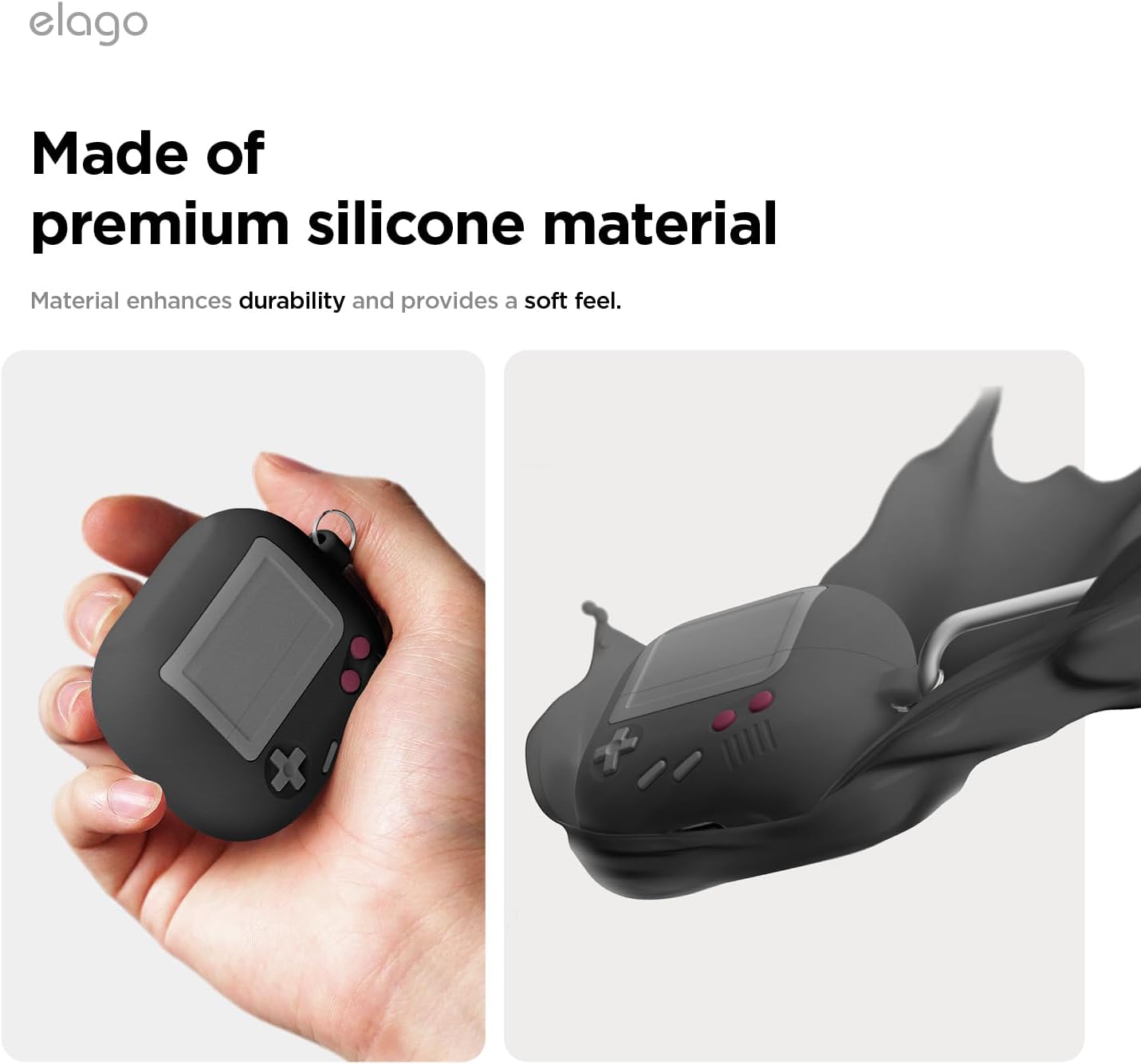 Elago Galaxy Buds 3 / 3 Pro / 3 FE AW5 Hang Case - Black