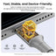 Vention Magnetic Cable USB 2.0 C Male to C Male  Cable - 1 Meter / Black