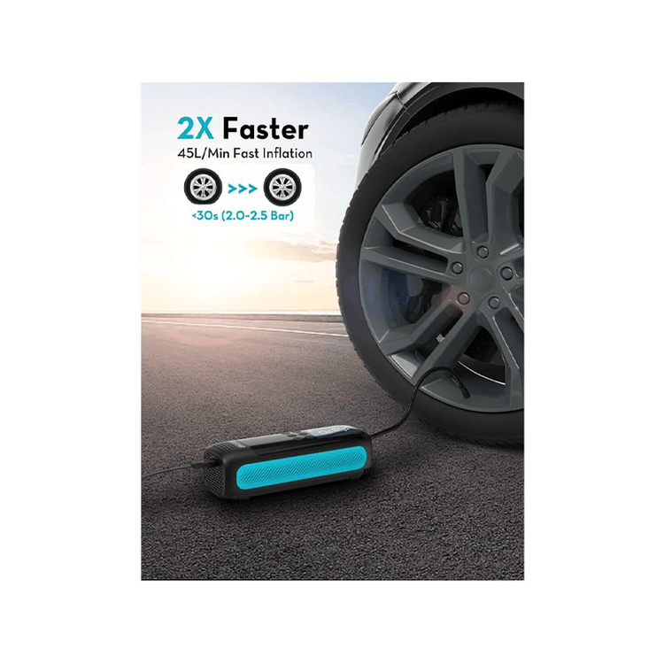 RavPower Smart Car Tire Inflator - Black