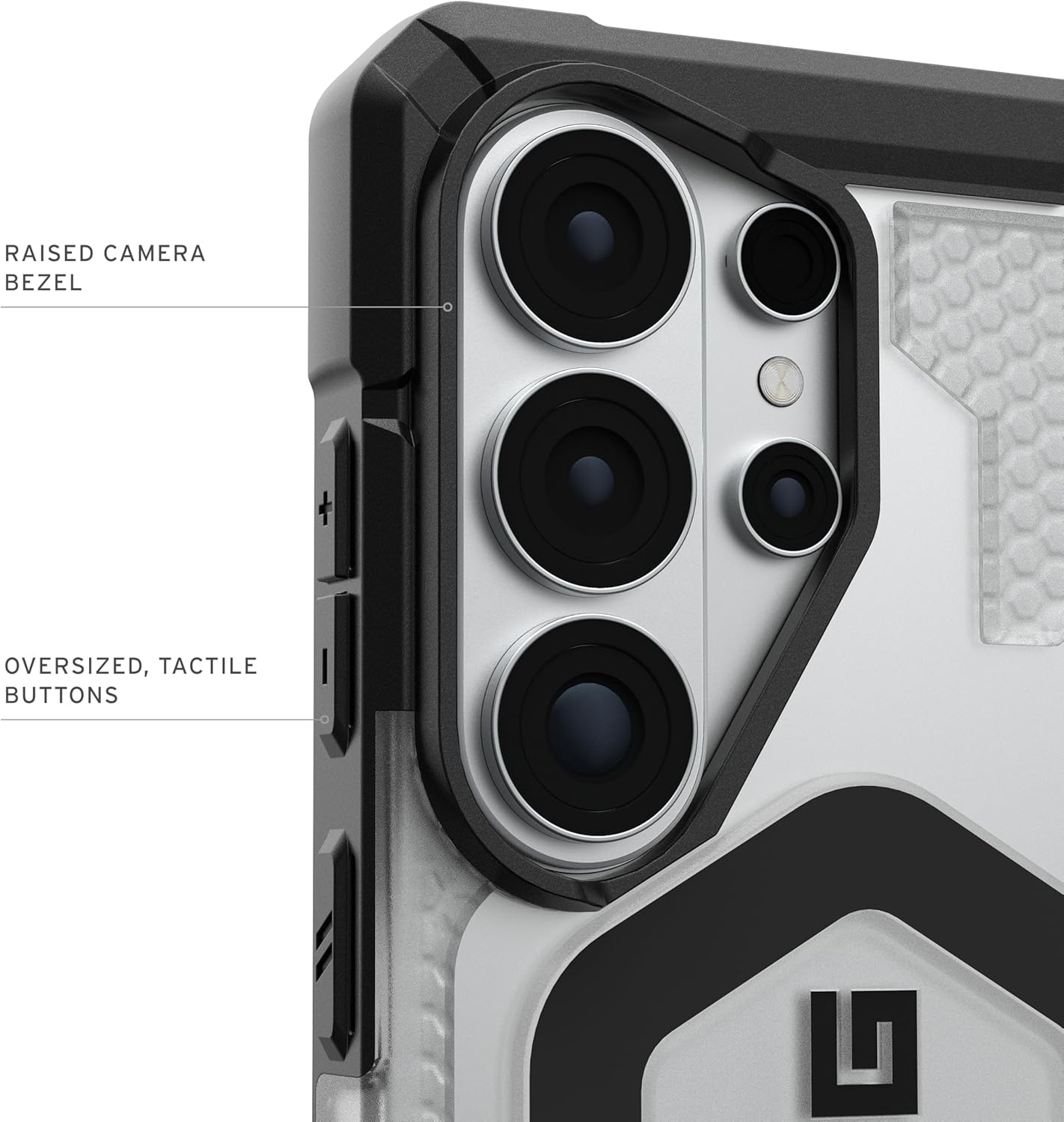 يو ايه جي  شفاف واط حافظة  سامسونج جالكسي  ألترا فضي