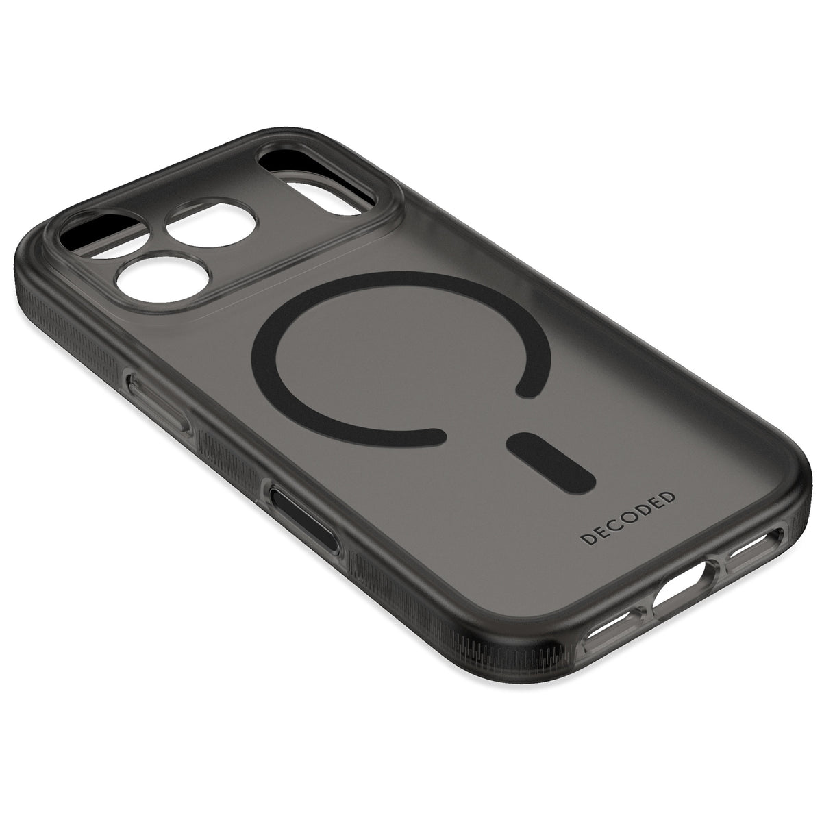 Decoded DropTec Transparent Backcover Case For iPhone 18 Pro Max / Apple iPhone 17 Pro Max - Frosted Black