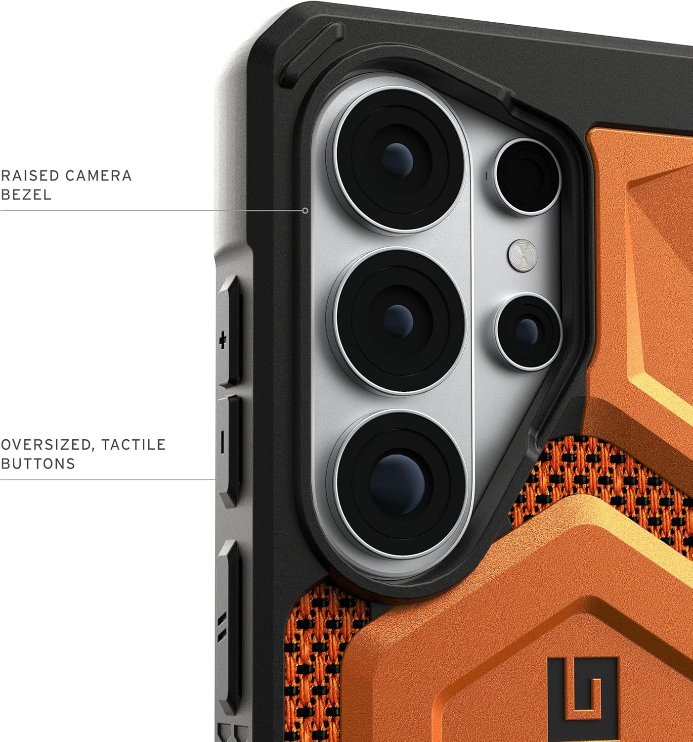 يو ايه جي مونراك برو  واط حافظة  سامسونج جالكسي  ألترا  برتقالي محروق