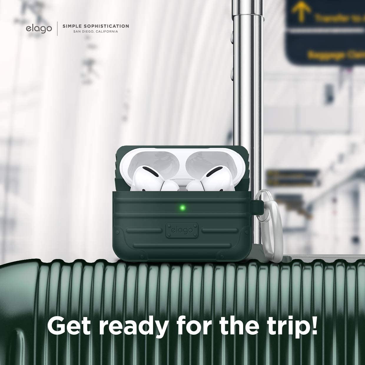 Elago Airpods Pro Suit Case - Midnight Green