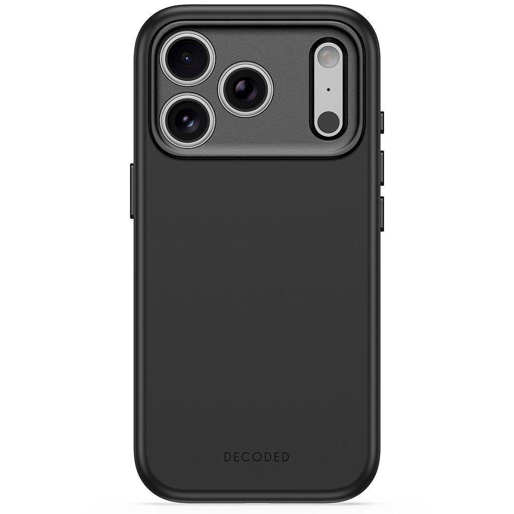 Decoded AntiMicrobial Silicone Backcover Case For Apple iPhone 18 Pro / Apple iPhone 17 Pro - Carbon Black