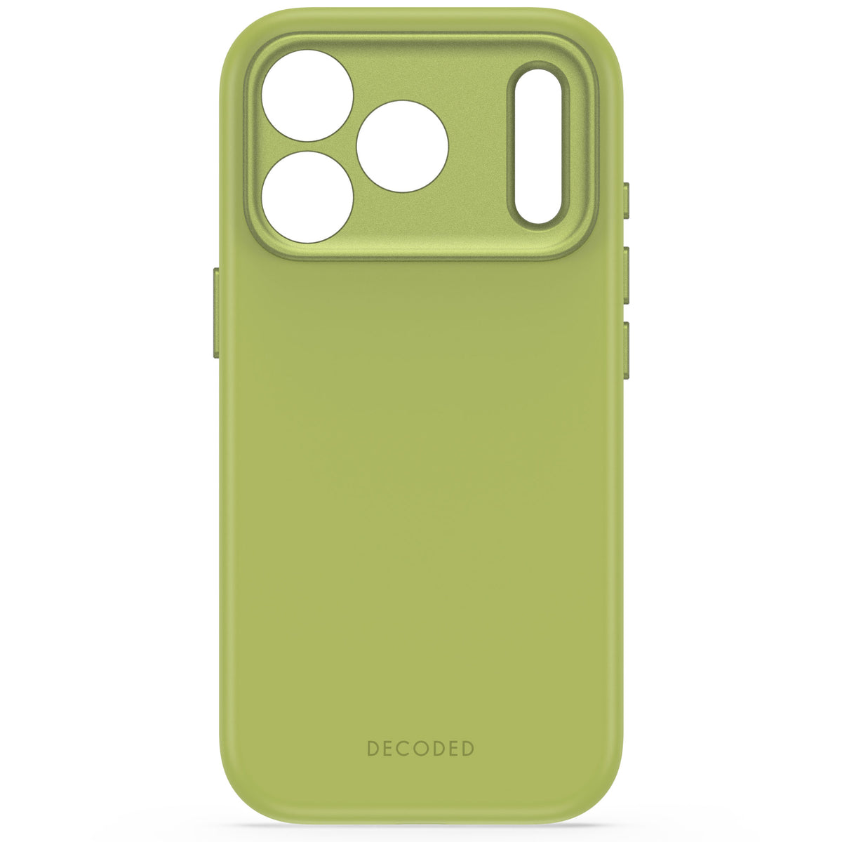Decoded AntiMicrobial Silicone Backcover Case For Apple iPhone 18Pro Max / Apple iPhone 17 Pro Max  - Moss Green