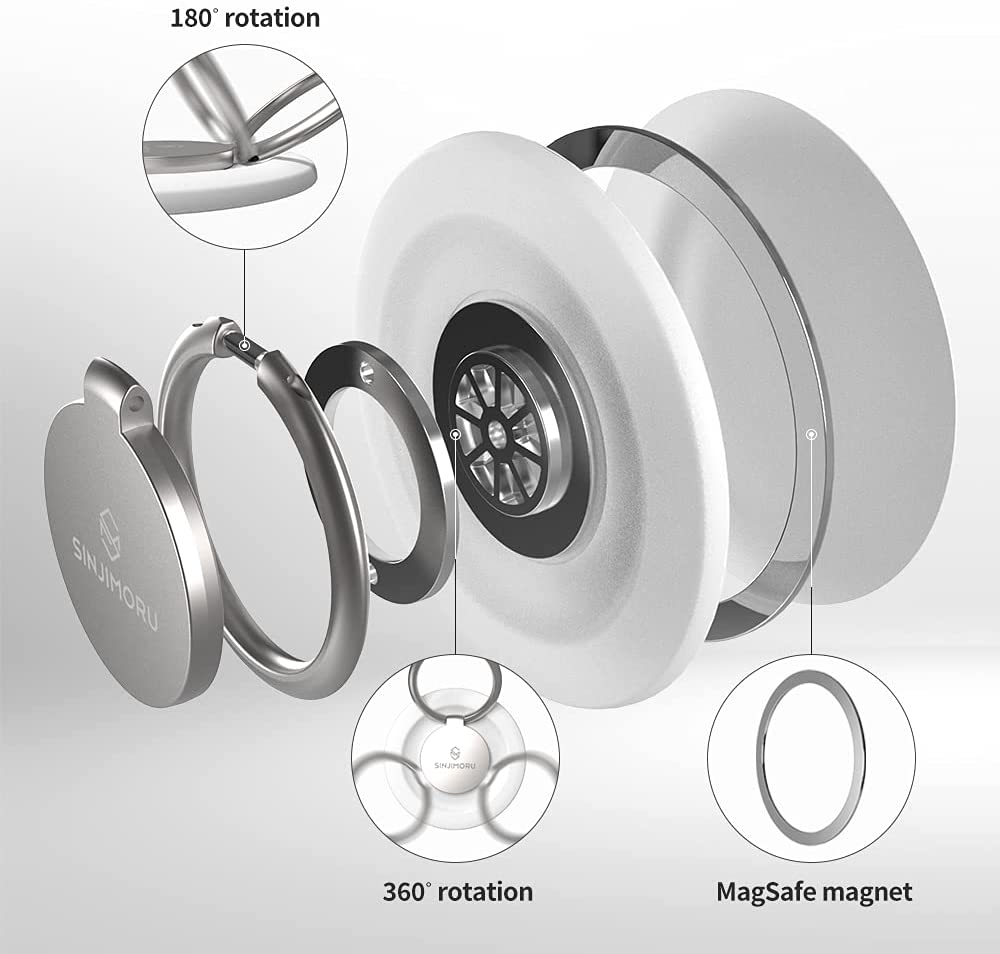 Sinjimoru م حامل مغناطيسي لـ ابل ماج سيف حافظة  لون ذهبي شمبانيا