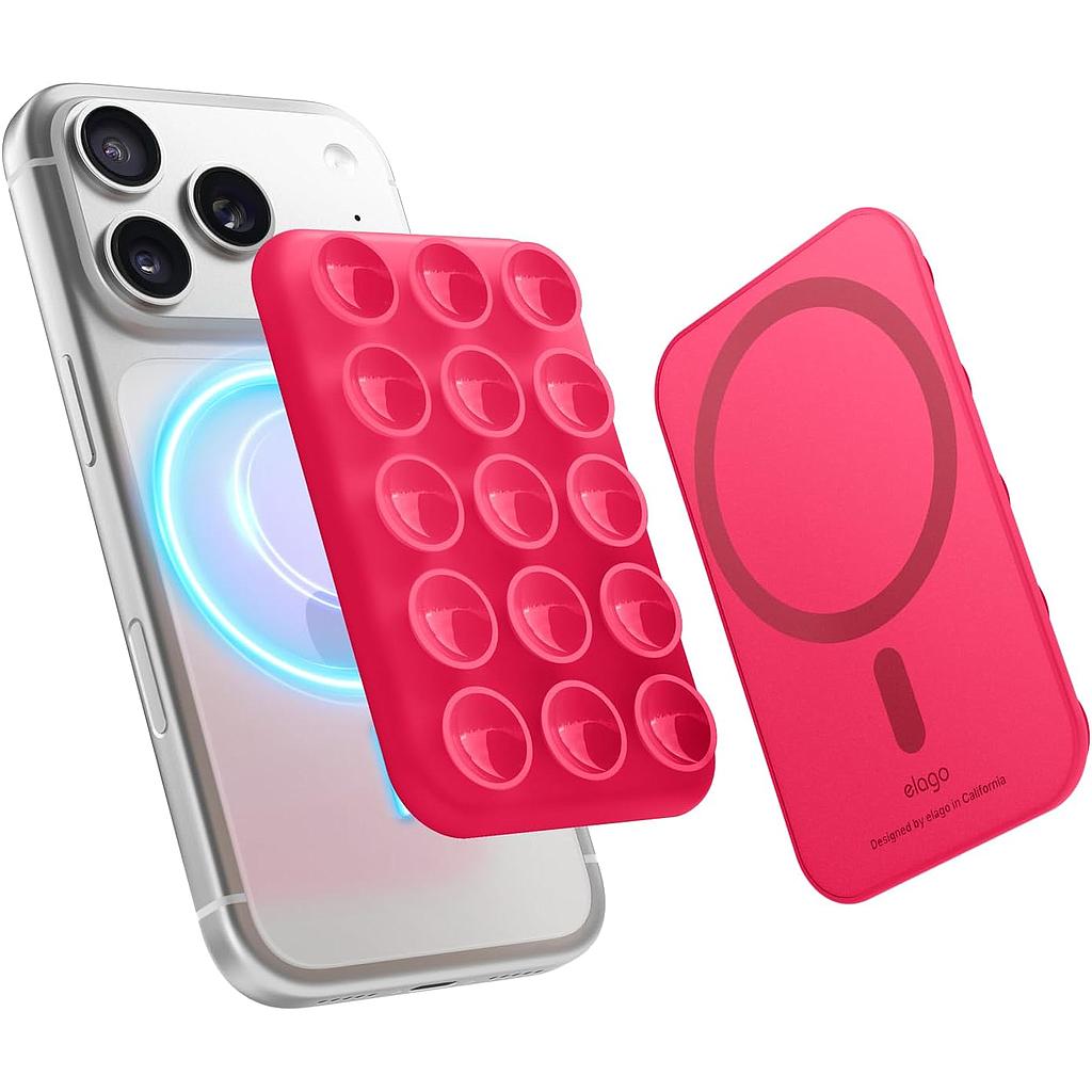 Elago Magnetic Suction Cup Mount -Ice Red
