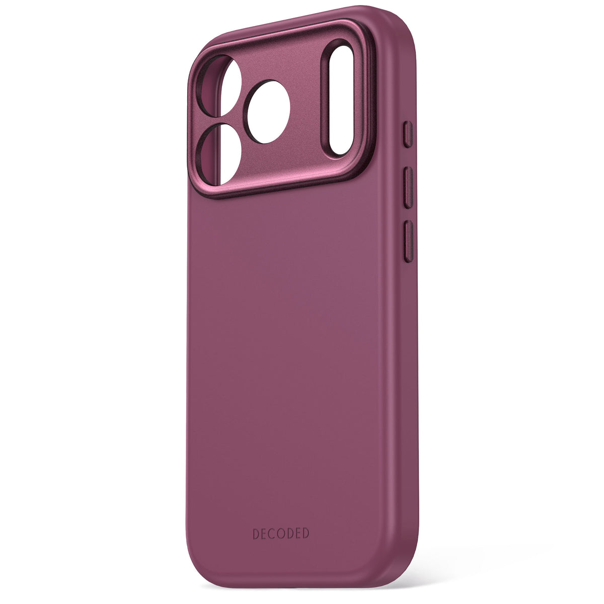 Decoded AntiMicrobial Silicone Backcover Case For Apple iPhone 18Pro Max / Apple iPhone 17 Pro Max - Plum