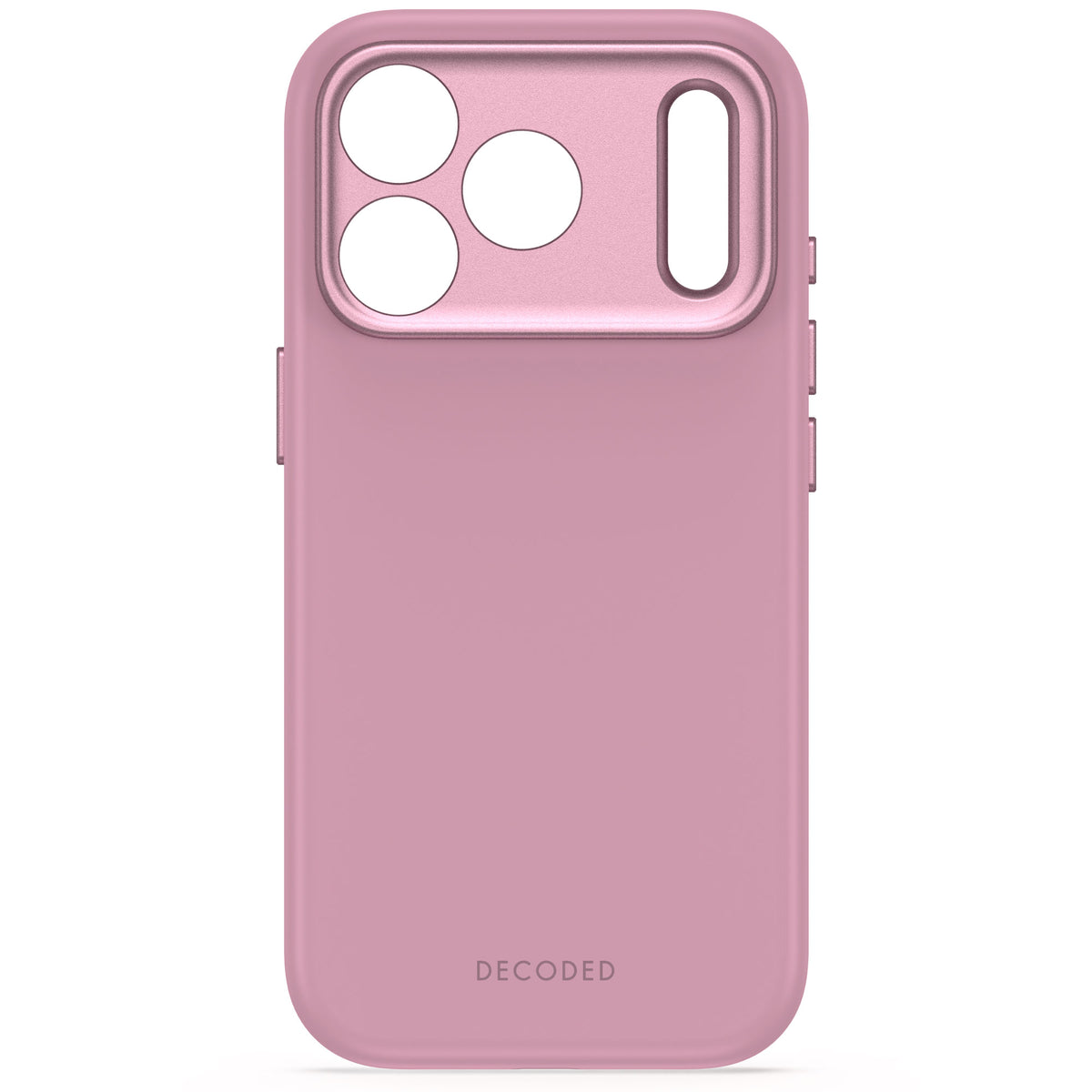 Decoded AntiMicrobial Silicone Backcover Case For Apple iPhone 18Pro Max / Apple iPhone 17 Pro Max - Rose Quartz