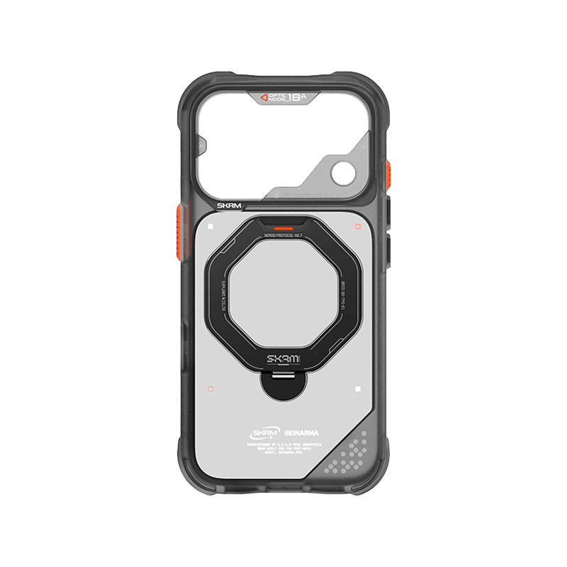 SkinArma Saturn MagSafe Case With Rotating Kick-Stand for iPhone 18 Pro Max - Black
