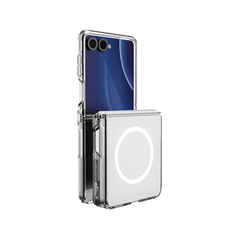 Uniq Hybrid Lfepro Xtreme MagSafe Case For Samsung Galaxy Z Flip 8 - Crystal Clear