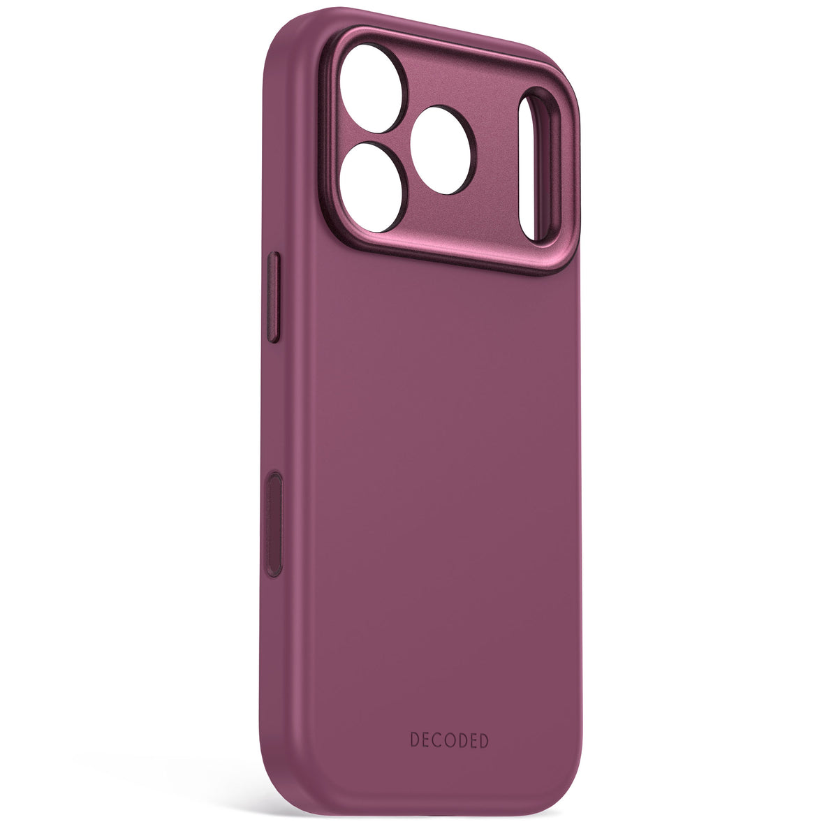Decoded AntiMicrobial Silicone Backcover Case For Apple iPhone 18Pro Max / Apple iPhone 17 Pro Max - Plum