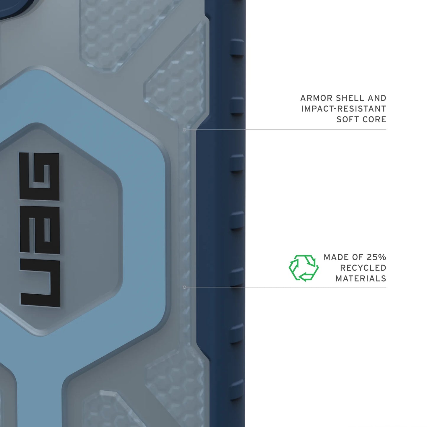 يو ايه جي سامسونج جالكسي  ألترا Lanyard ماج سيف حافظة  Blues