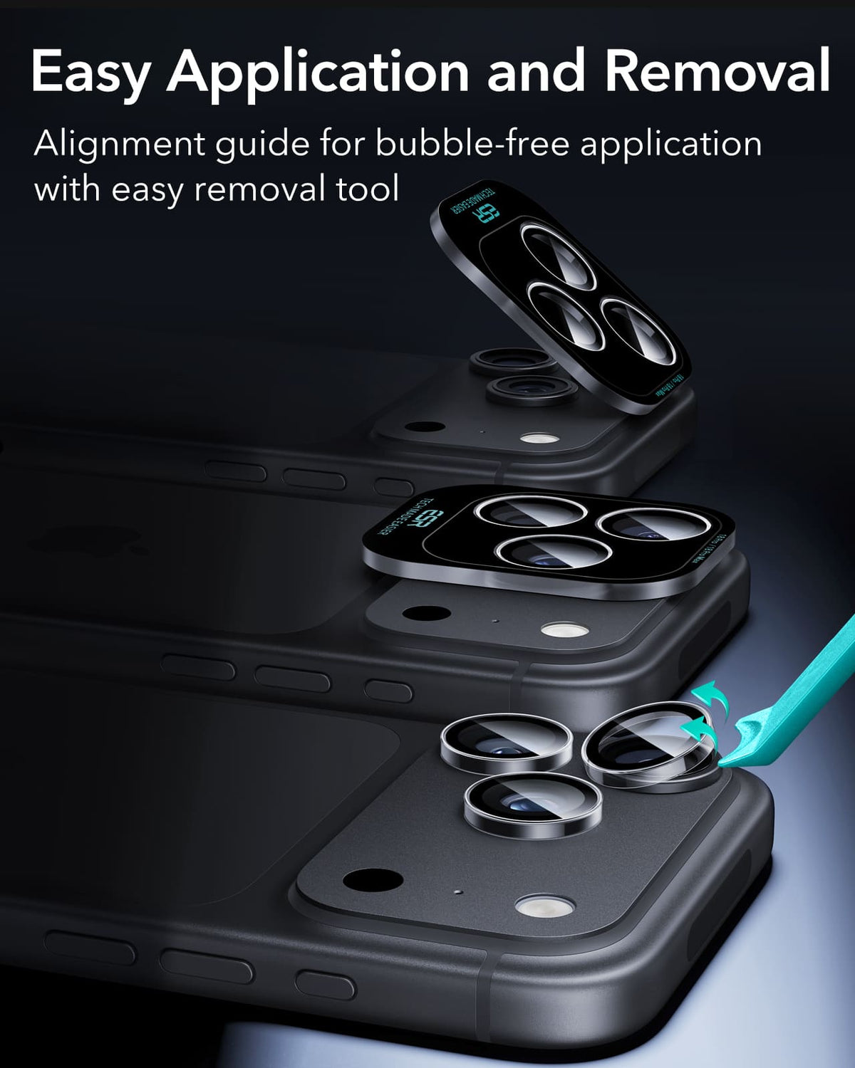 ESR Armorite Camera Lens For Apple iPhone 18 Pro / Apple iPhone 18 Pro Max / Apple iPhone 17 Pro / Apple iPhone 187 Pro Max - Clear