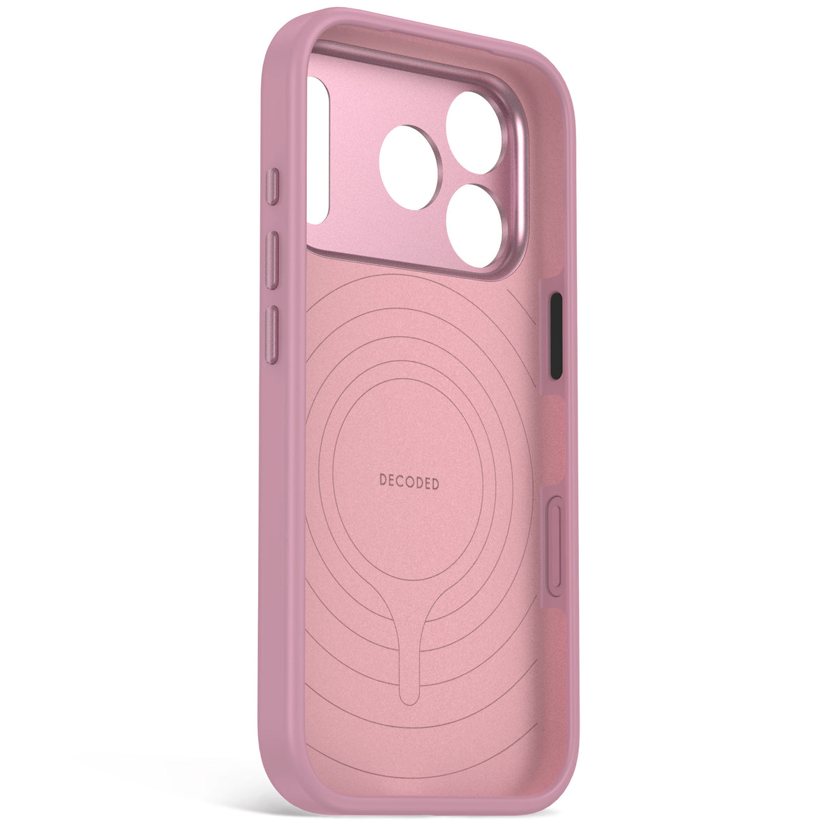 Decoded AntiMicrobial Silicone Backcover Case For Apple iPhone 18Pro Max / Apple iPhone 17 Pro Max - Rose Quartz