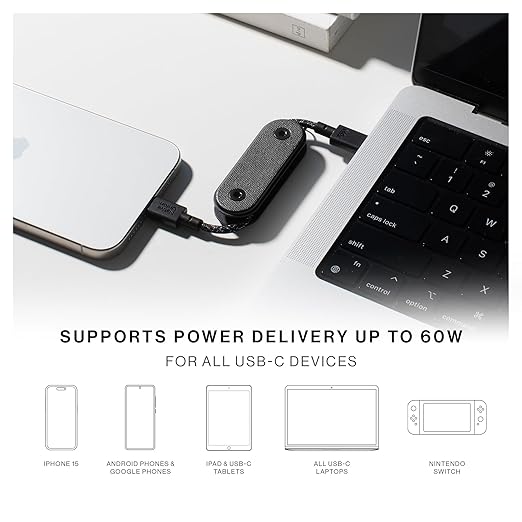 Native Union Pocket Cable - Usb C-C - Lemon