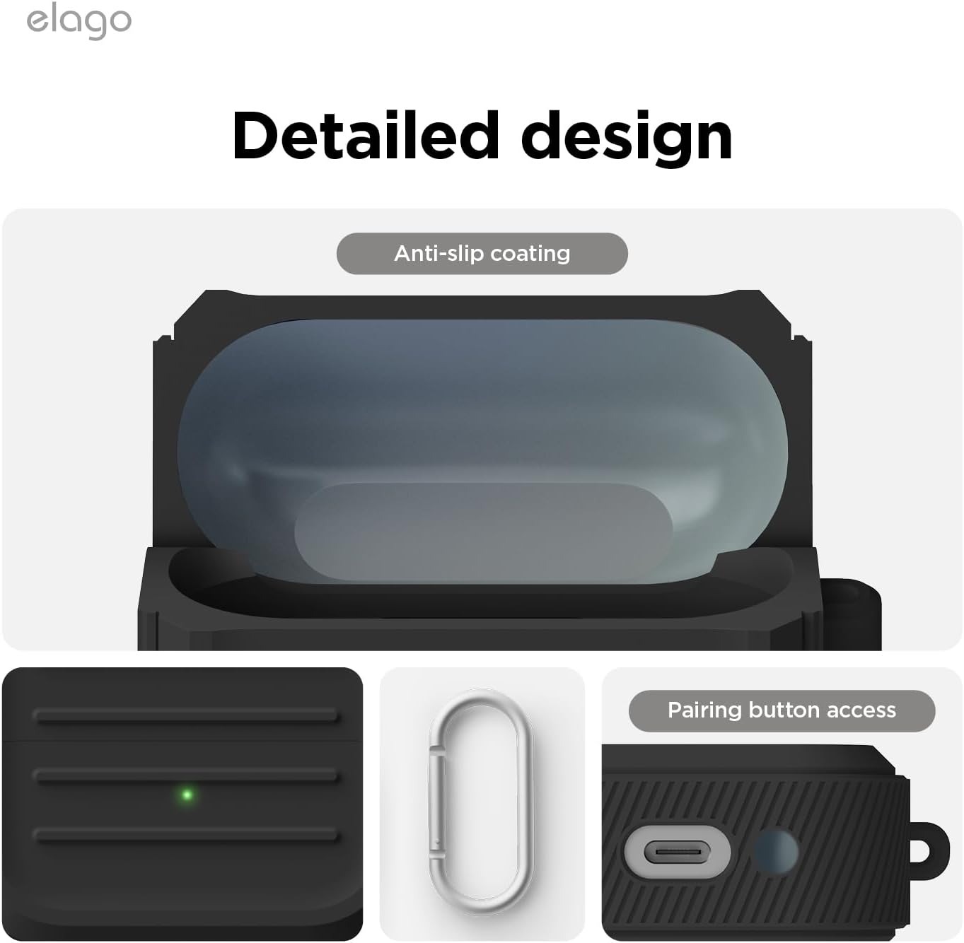 Elago Galaxy Buds 3 / 3 Pro / 3 FE Armor Hang Case