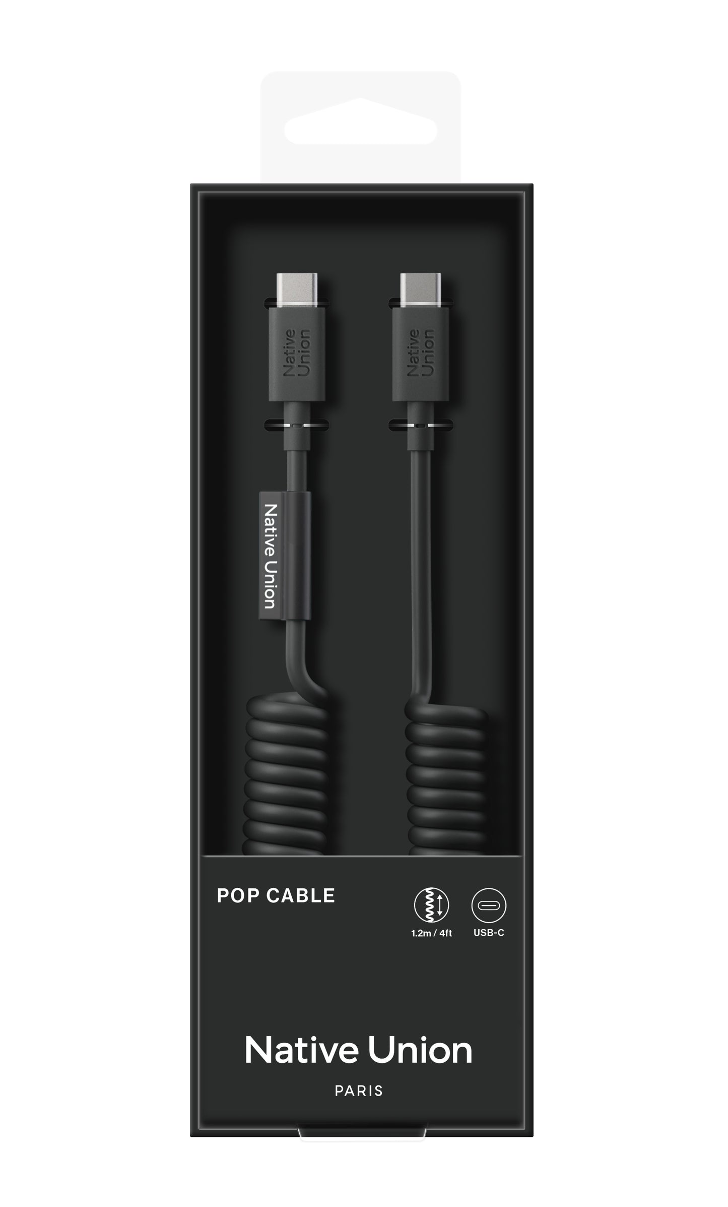 POP USB-C to USB-C Cable - 1.2 Meter / 60W / Black