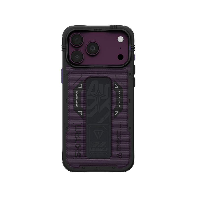 SkinArma Phantom MagSafe Case With Grip Stand for iPhone 18 Pro Max - Burgundy