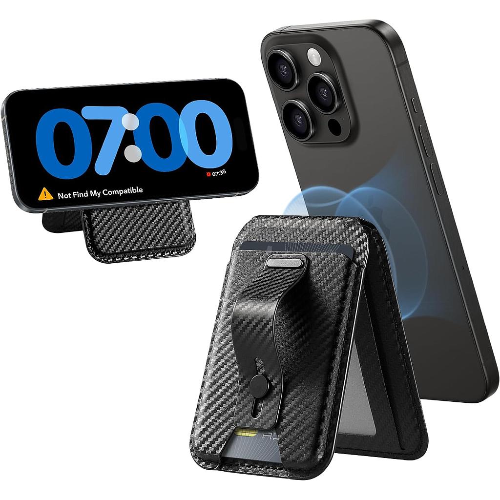 حامل  محفظة ESR ماج سيف  حامل  أسود كربون