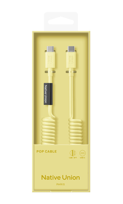 POP USB-C to USB-C Cable - 1.2 Meter / 60W / Lemon