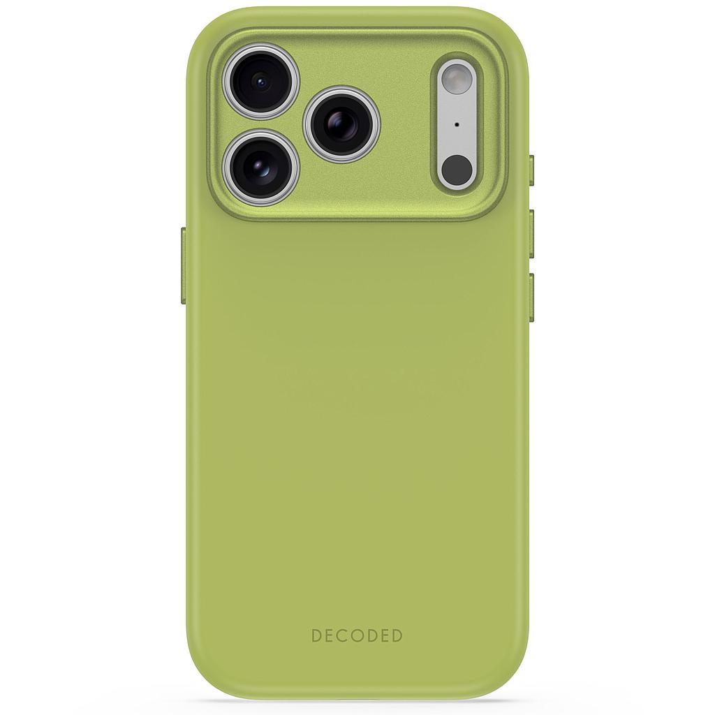 Decoded AntiMicrobial Silicone Backcover Case For Apple iPhone 18Pro Max / Apple iPhone 17 Pro Max  - Moss Green